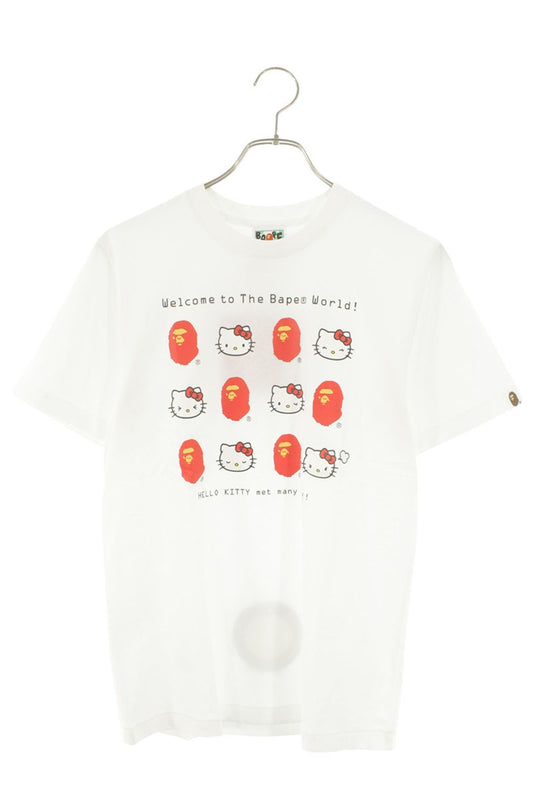 Bape Print T-Shirt White Size XS