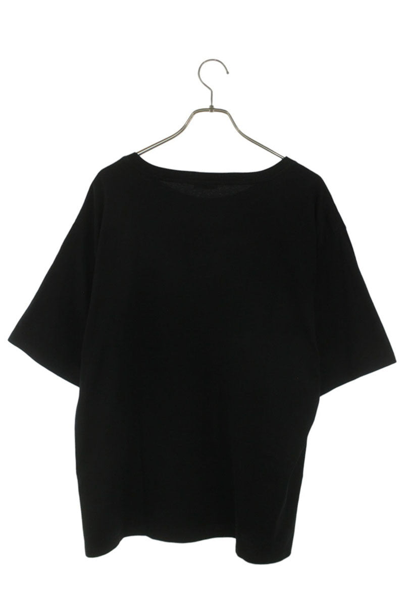 CELINE 2X37A671Q Gothic Logo Print T-Shirt Black Size XL