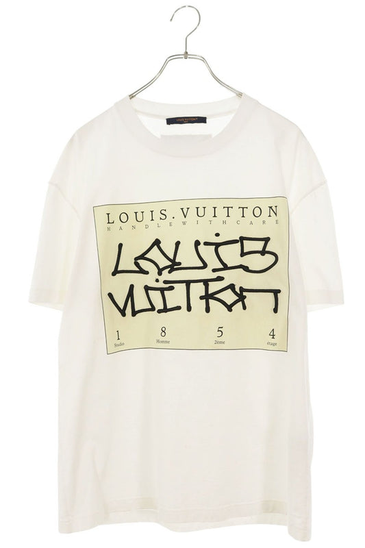 LOUISVUITTON Inside Out Graffiti Logo Tee White Size M