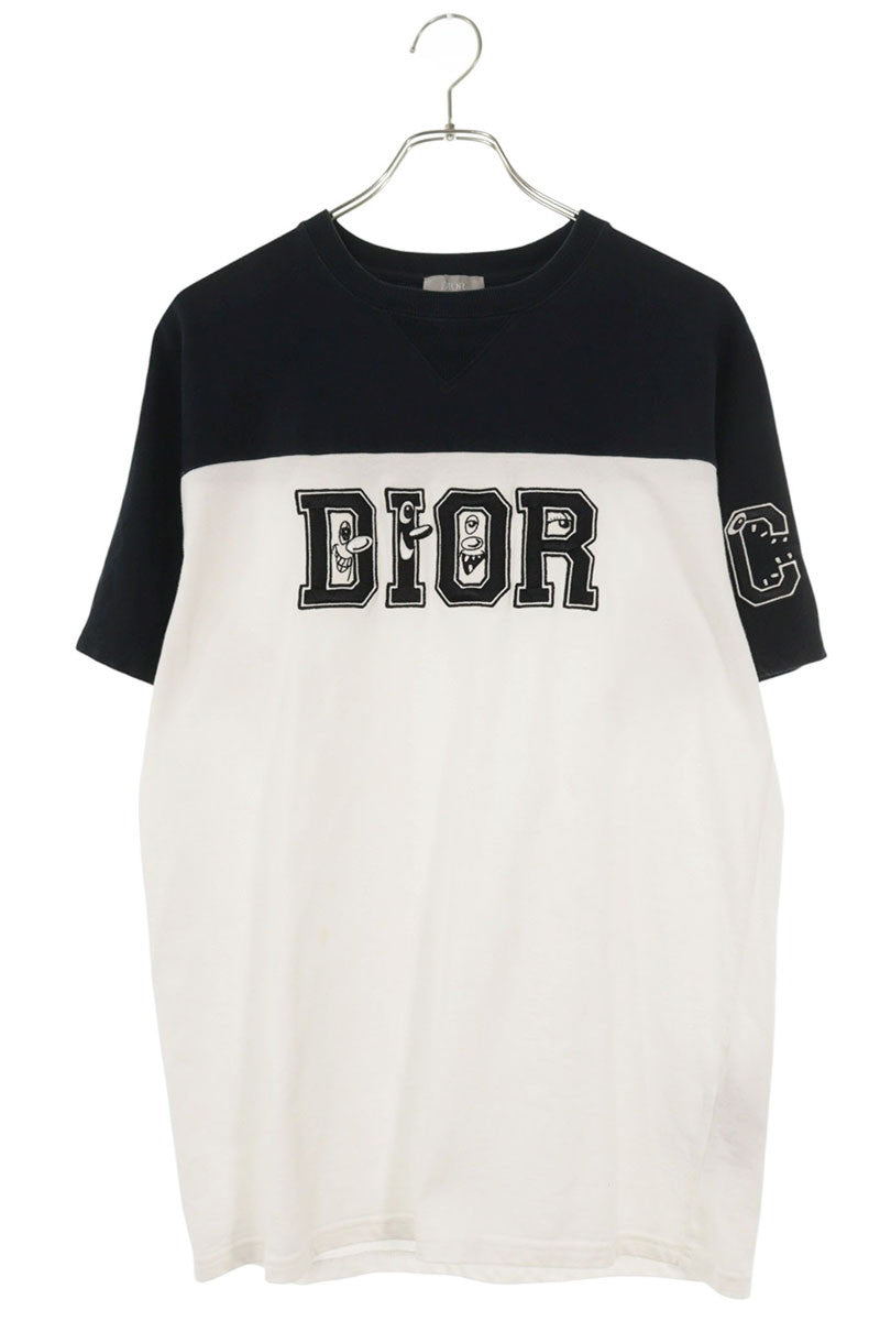 DIOR 193J646A0554 Logo Patch T-Shirt Multi Size M
