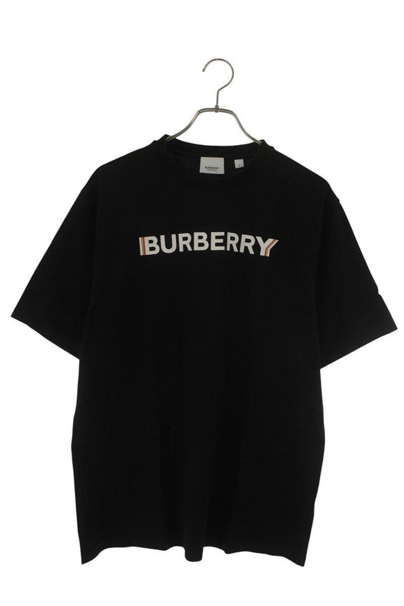Burberry Logo Print Cotton T-Shirt Black Size M