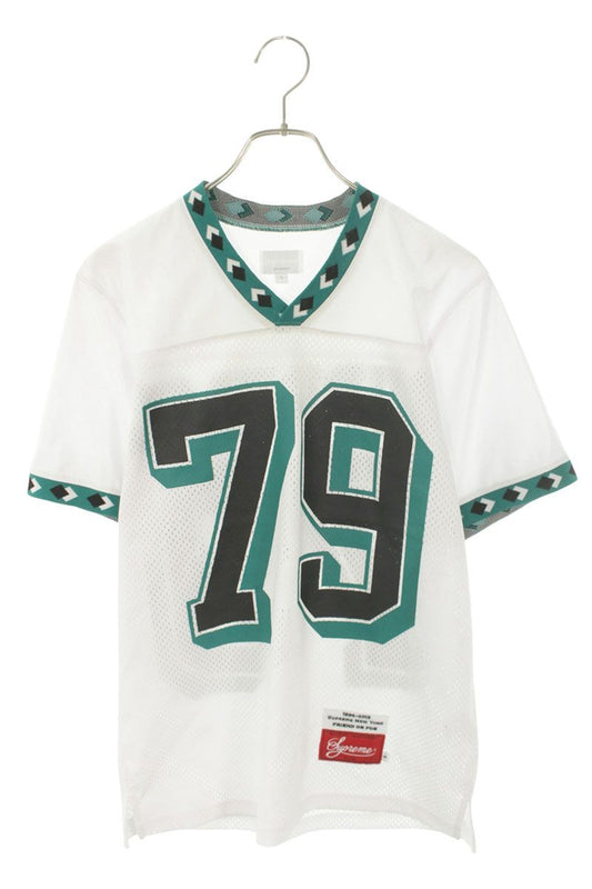 Supreme 13SS Diamond Rib Football top T-Shirt White x Green Size S