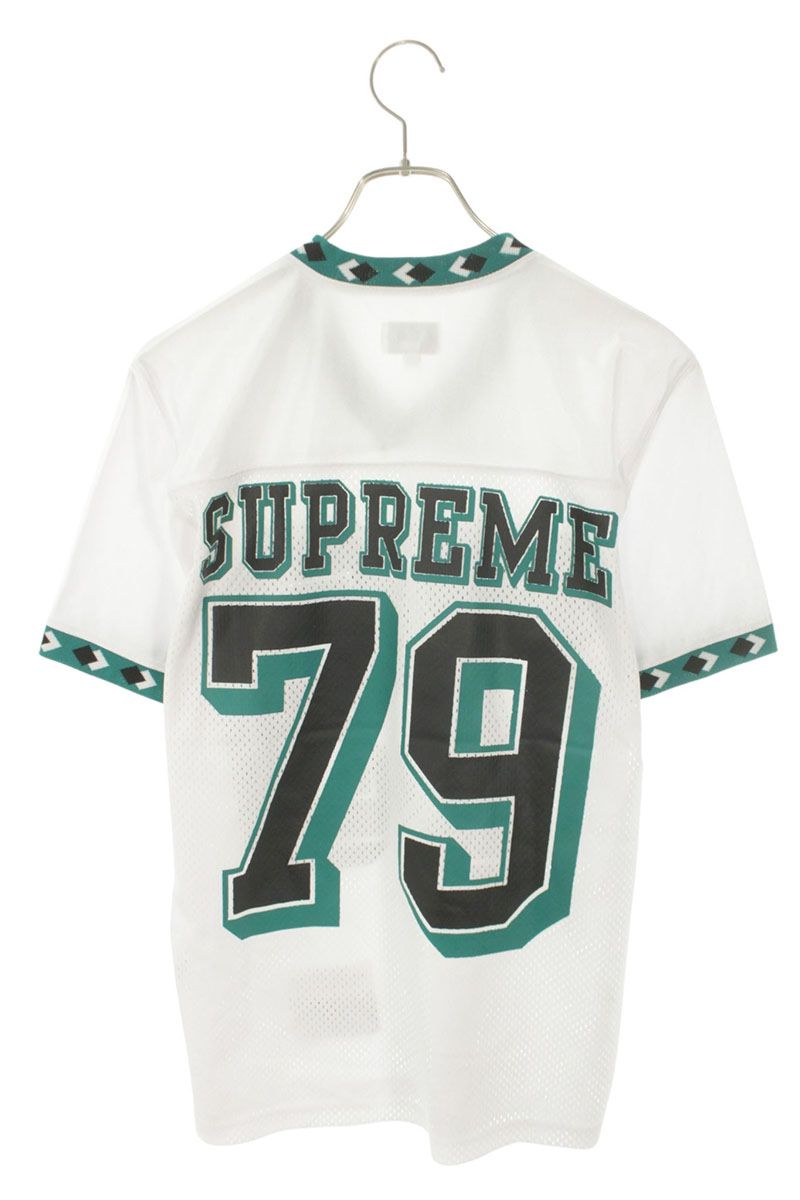 Supreme 13SS Diamond Rib Football top T-Shirt White x Green Size S
