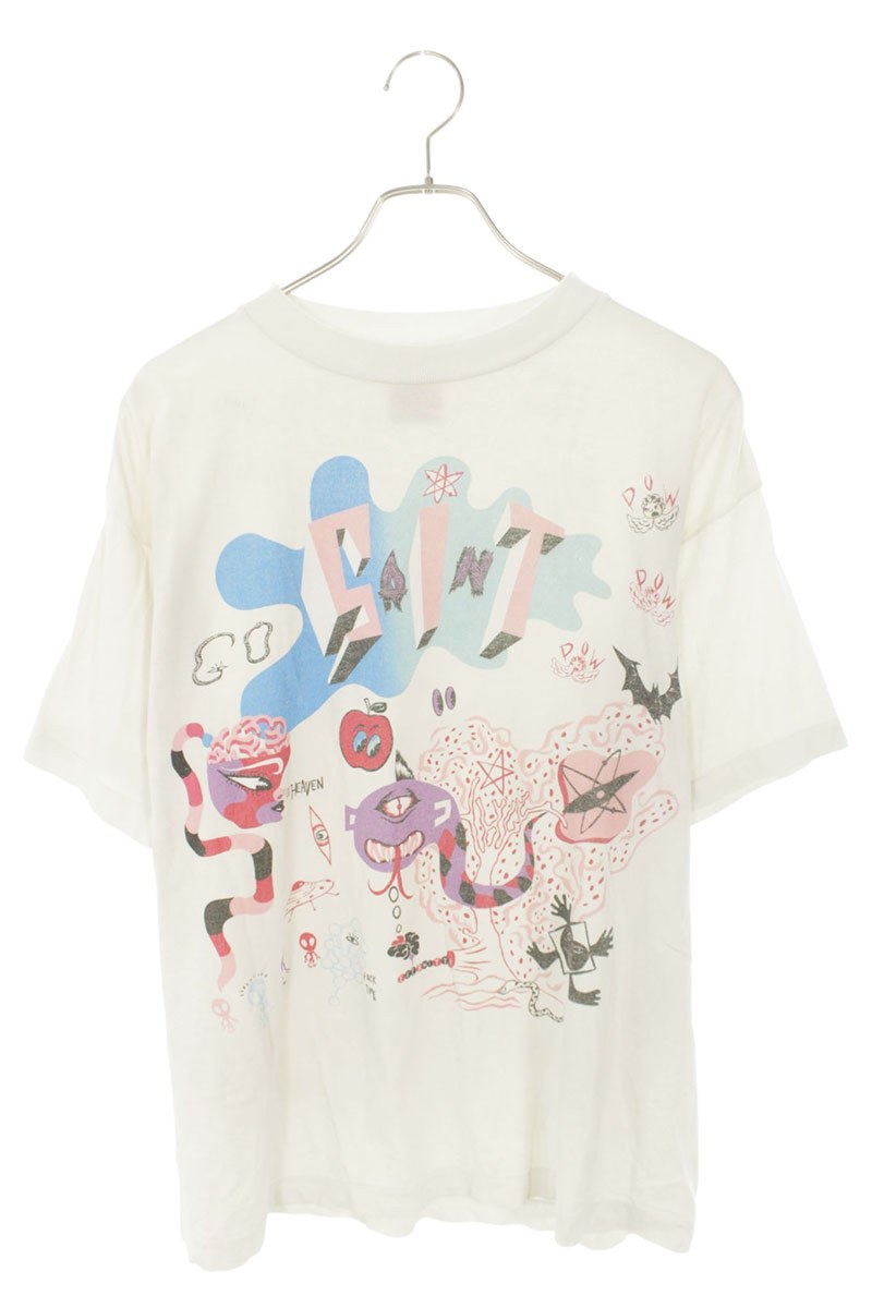Saint Michael 25SS FREAKS Print T-Shirt Size L