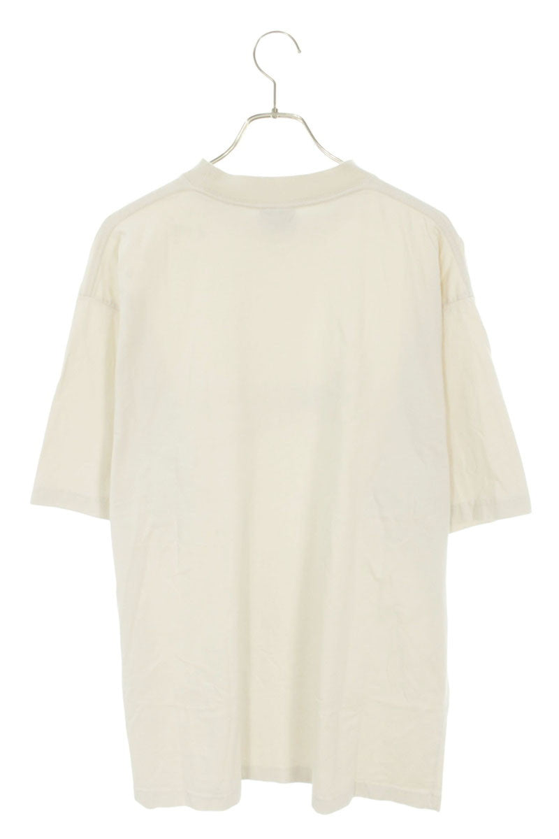 Balenciaga Logo Print T-Shirt Beige Size S
