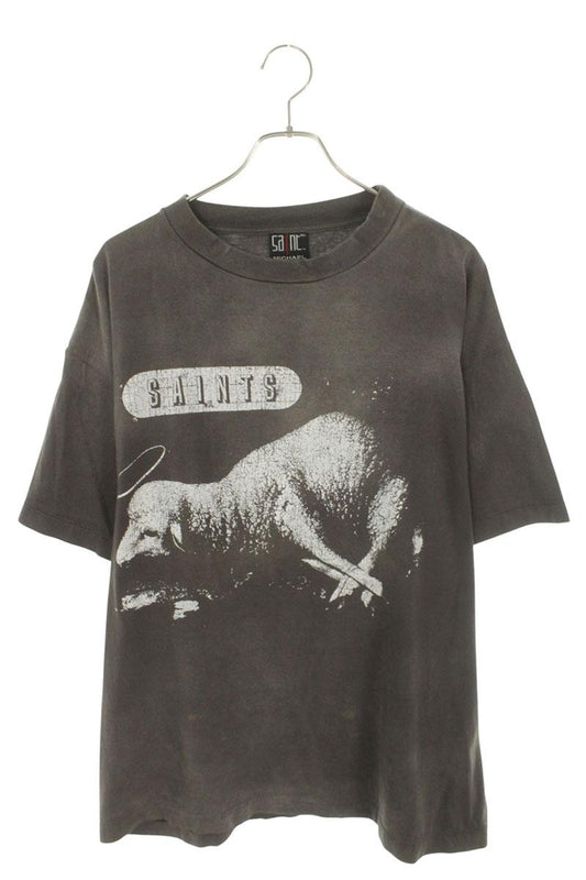 Saint Michael Print T-Shirt Black Size XL