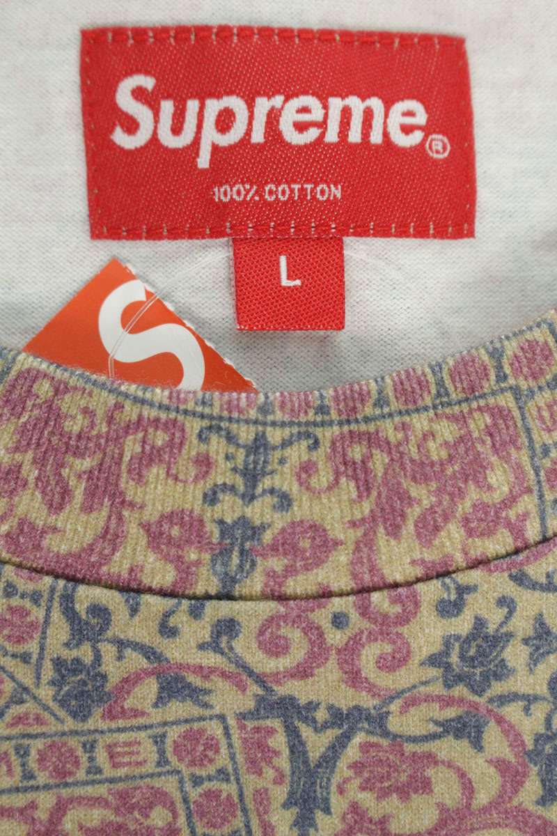 Supreme 21AW Small Box Tee T-Shirt Beige Size L