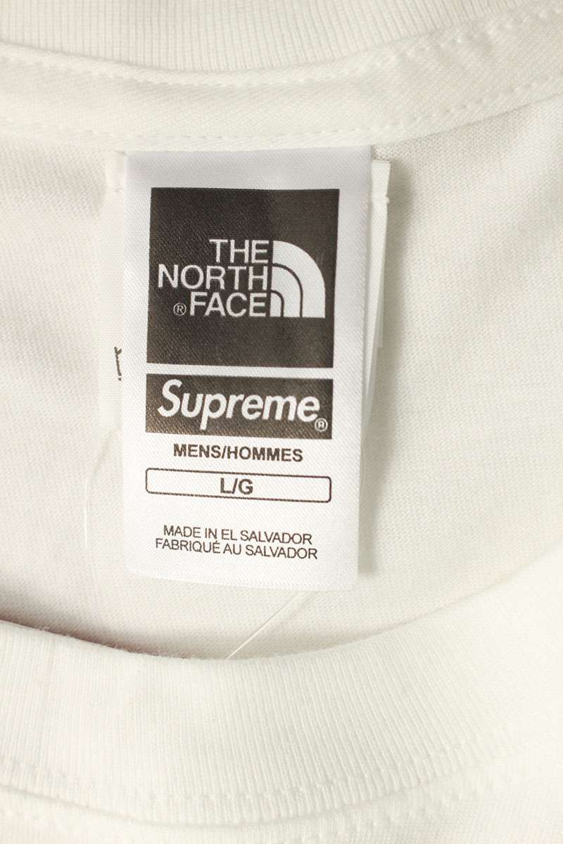 Supreme x The North Face 18AW Expedition S S Tee T-Shirt White Size L