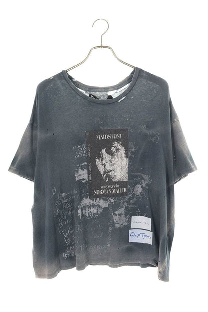 Paly Hollywood MAIDSTONE TEE Distressed Print Grey Size L
