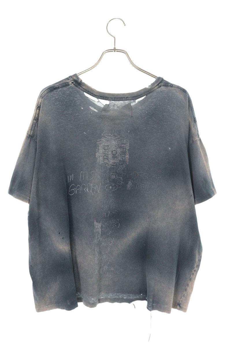 Paly Hollywood MAIDSTONE TEE Distressed Print Grey Size L