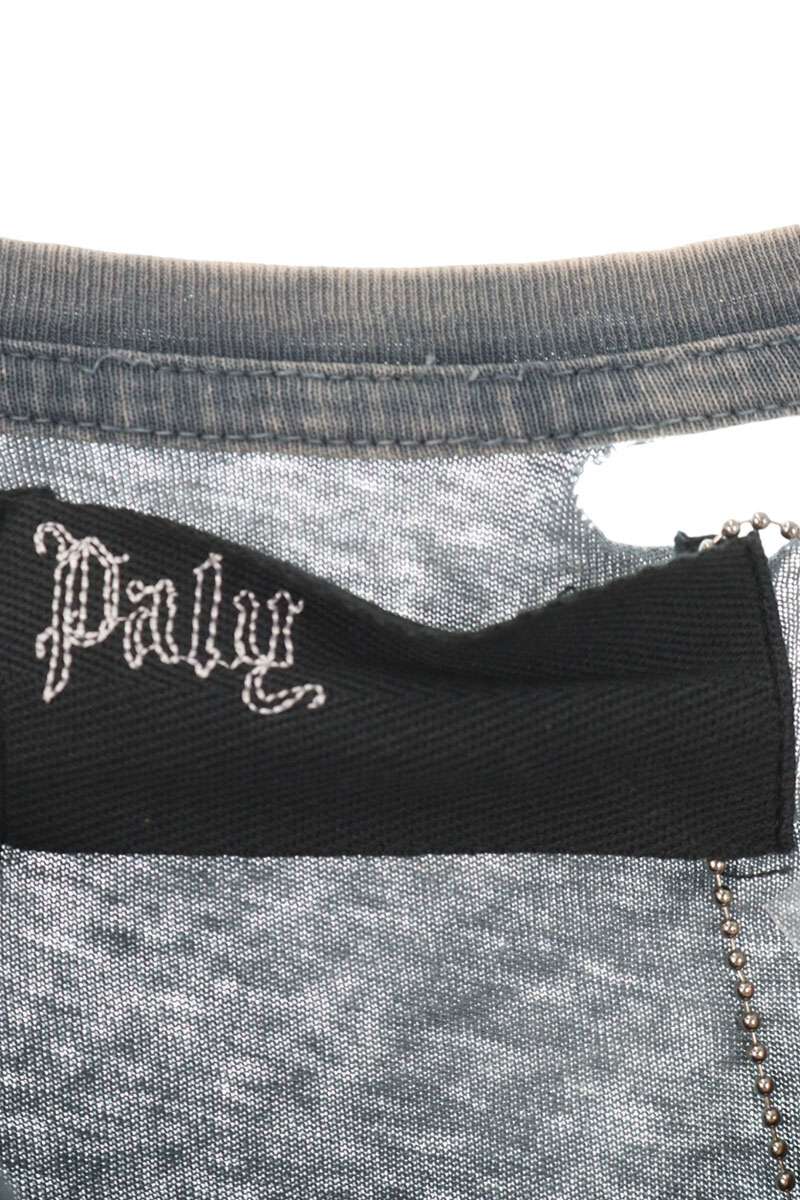 Paly Hollywood MAIDSTONE TEE Distressed Print Grey Size L