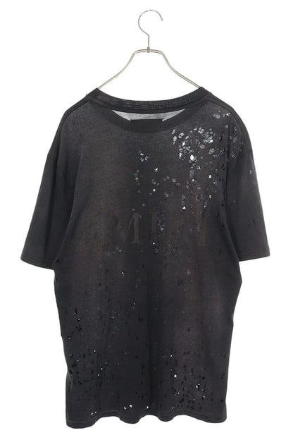 Amiri MA Logo Shotgun S S TEE MA Distressed T-Shirt Black Size S
