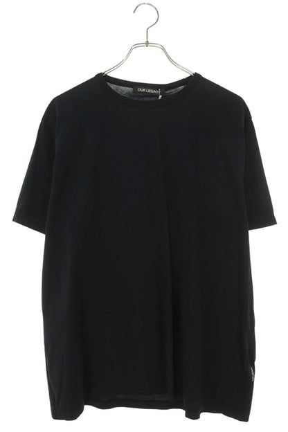 OUR LEGACY Crewneck Box T-Shirt Black Cotton Size S