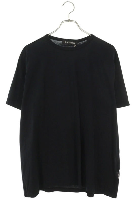 OUR LEGACY Crewneck Box T-Shirt Black Cotton Size S