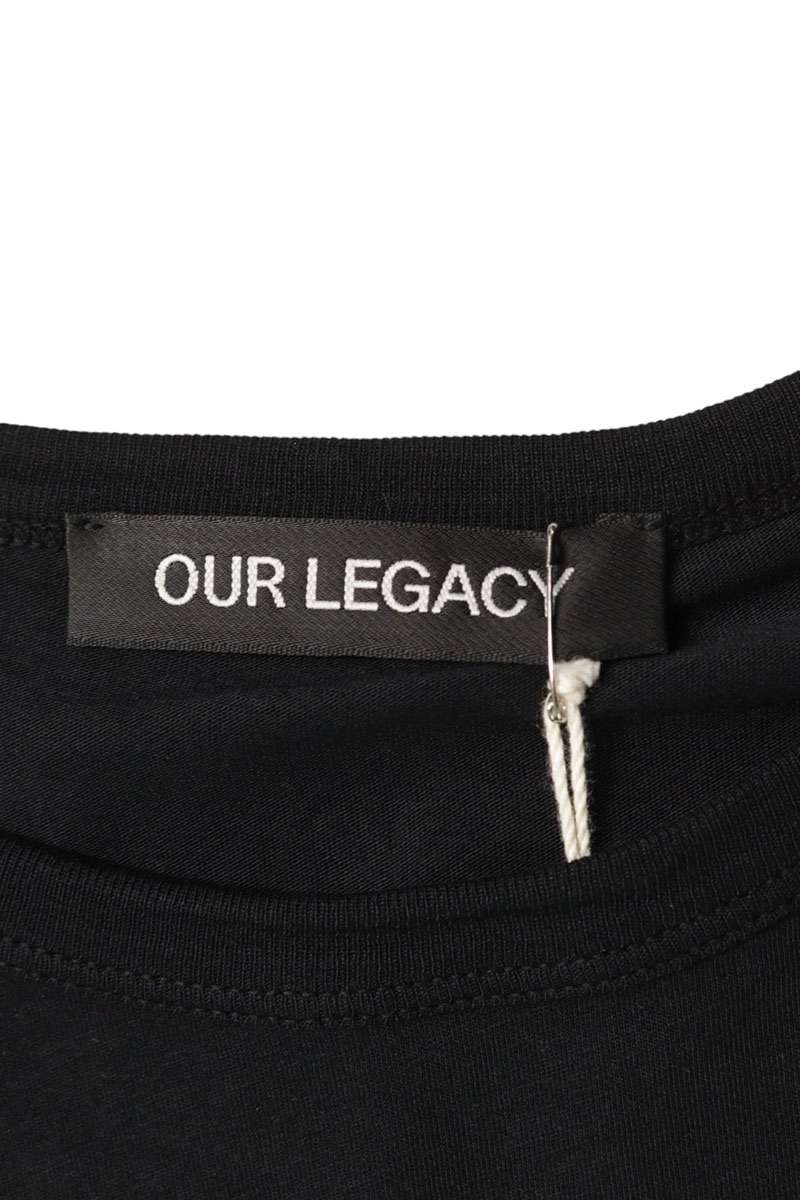 OUR LEGACY Crewneck Box T-Shirt Black Cotton Size S