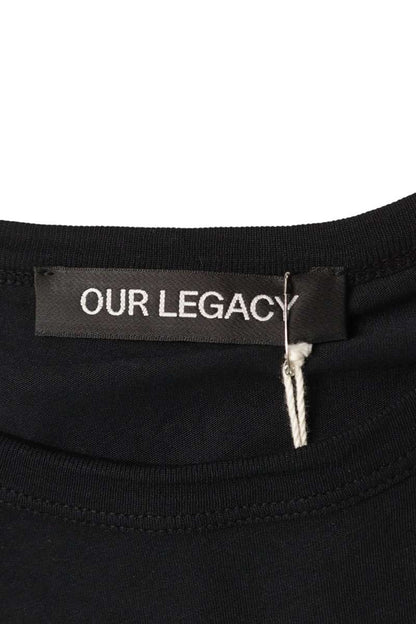 OUR LEGACY Crewneck Box T-Shirt Black Cotton Size S