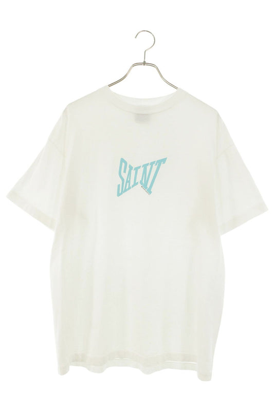 Saint Michael 24SS Logo Print T-Shirt White Size M