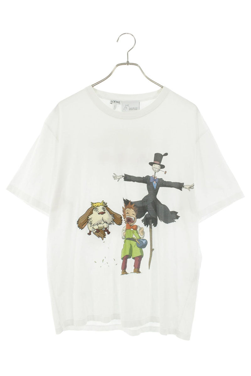 LOEWE Character Print Cotton T-Shirt White Size M