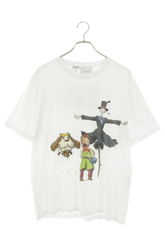 LOEWE Character Print Cotton T-Shirt White Size M