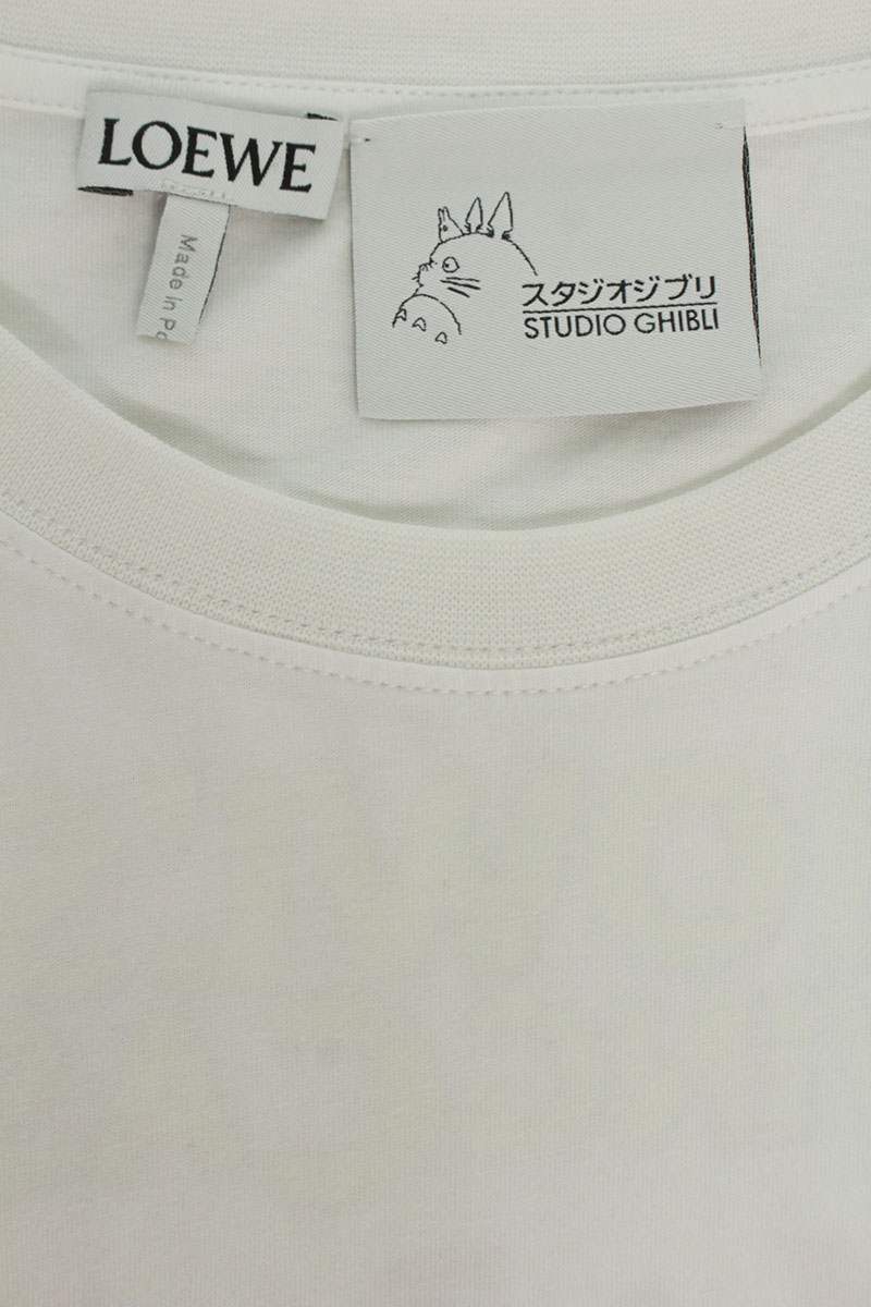 LOEWE Character Print Cotton T-Shirt White Size M