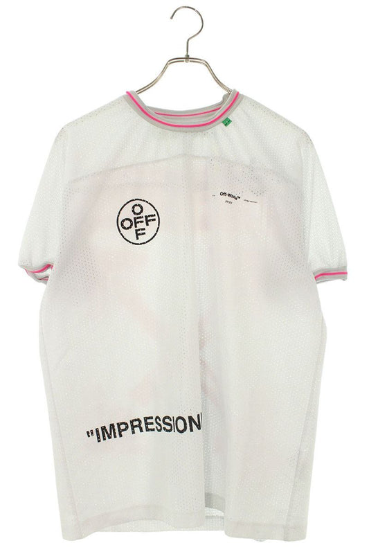 OFF-WHITE Mesh T-Shirt White Size L