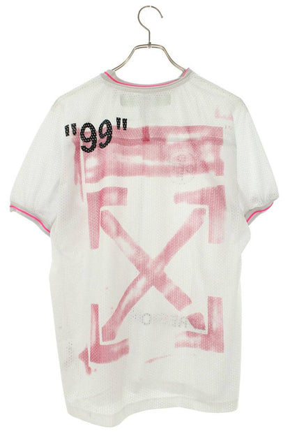 OFF-WHITE Mesh T-Shirt White Size L