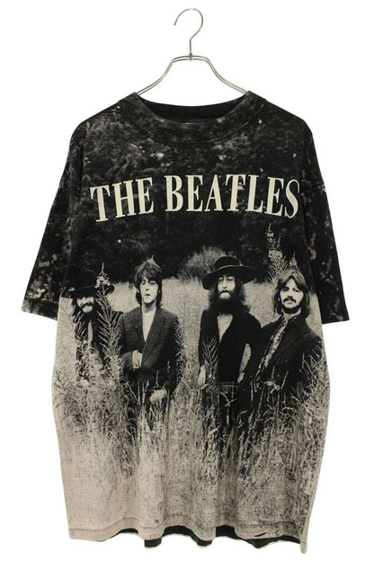 VINTAGE THE BEATLES All-Over Print T-Shirt Multi Size XL