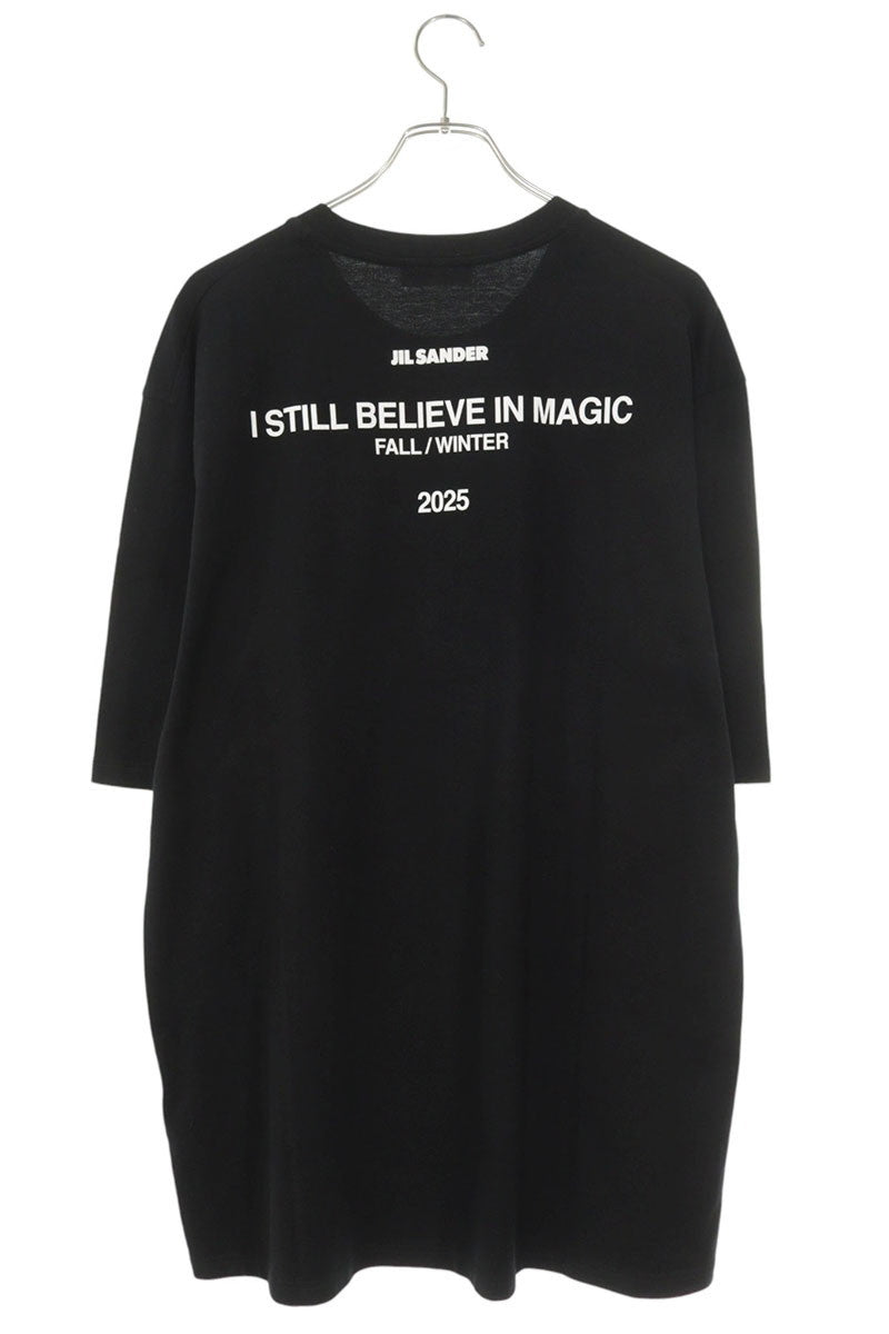 JILSANDER Back Logo Print Crewneck T-Shirt Black Size XL