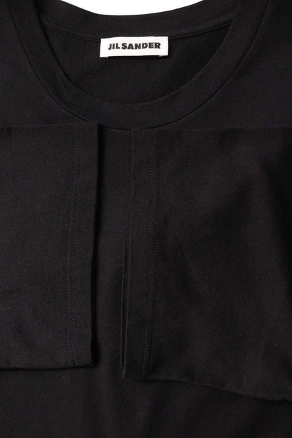 JILSANDER Back Logo Print Crewneck T-Shirt Black Size XL