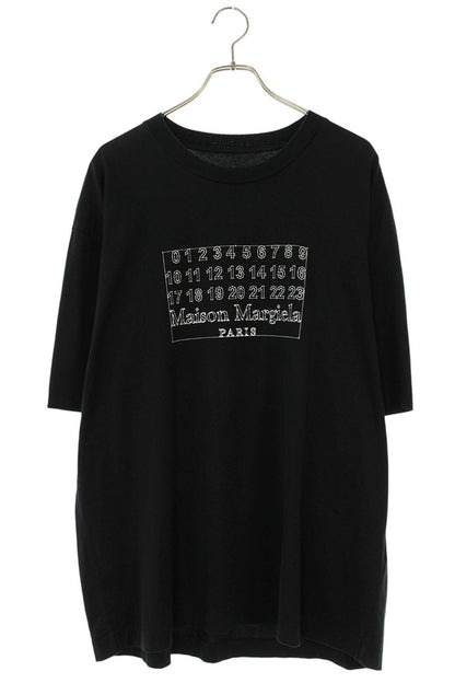 Maison Margiela Calendar Logo Print T-Shirt Black Size 46
