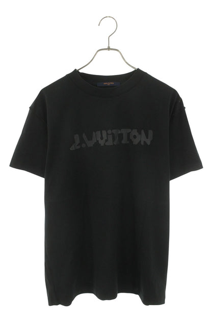 Louis Vuitton Logo Print T-Shirt Black Size L