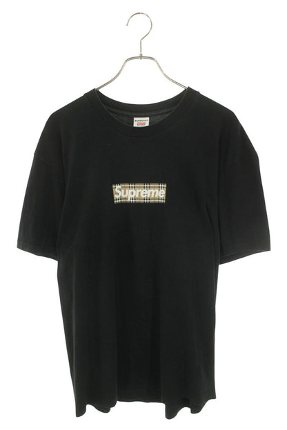 Supreme x Burberry Burberry Box Logo Tee T-Shirt Black Size L