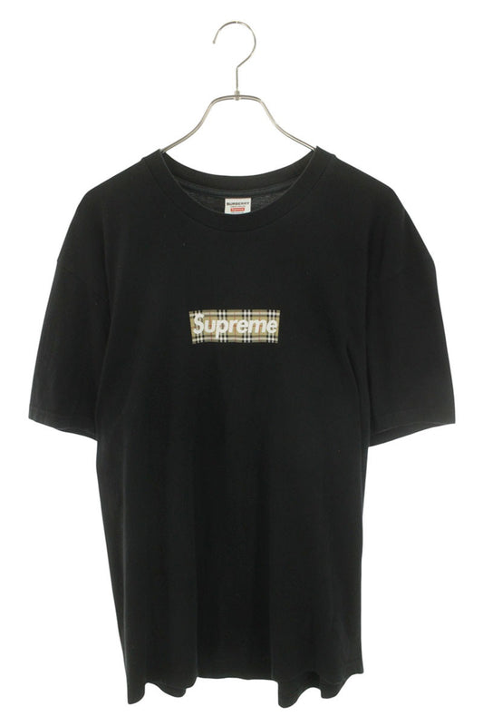Supreme x Burberry Burberry Box Logo Tee T-Shirt Black Size L