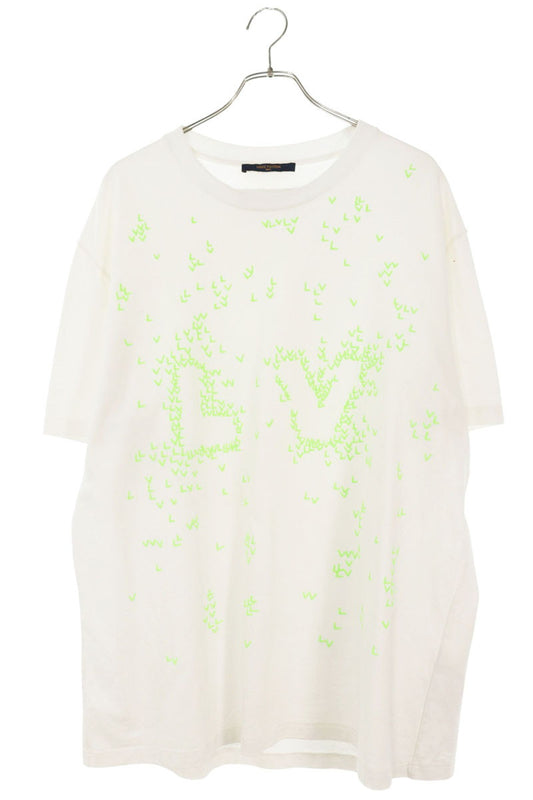 LOUISVUITTON LV Spread Embroidered Tee White Size 4L