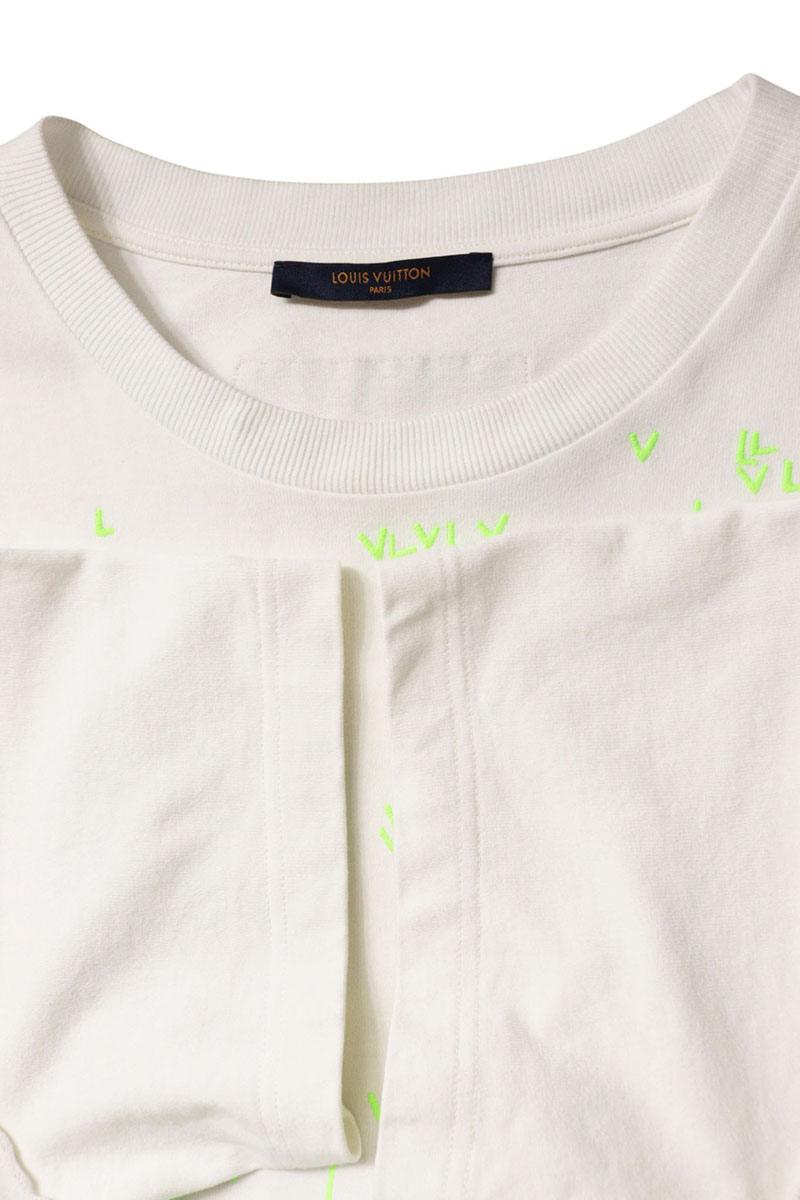 LOUISVUITTON LV Spread Embroidered Tee White Size 4L