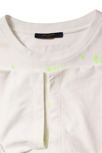 LOUISVUITTON LV Spread Embroidered Tee White Size 4L