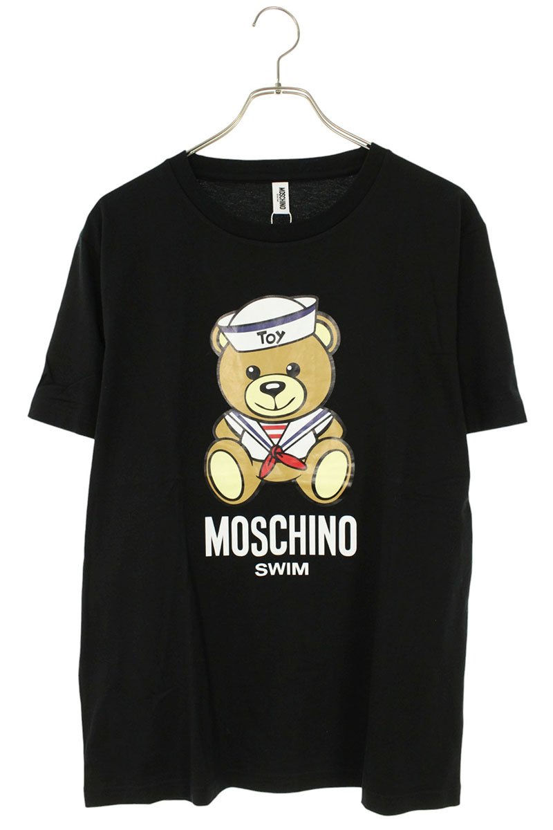 MOSCHINO Toy Print Cotton T-Shirt Black Size L