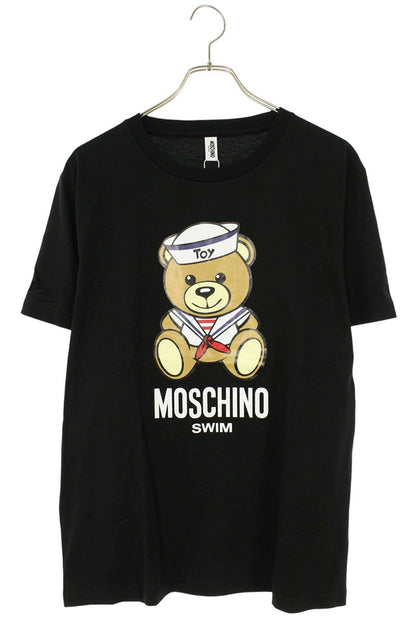 MOSCHINO Toy Print Cotton T-Shirt Black Size L