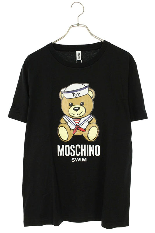 MOSCHINO Toy Print Cotton T-Shirt Black Size L
