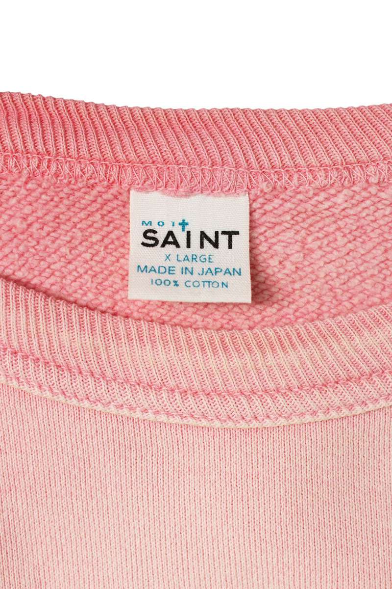 Bape x Saint Michael 26SS Front Print Sweatshirt Pink Size XL