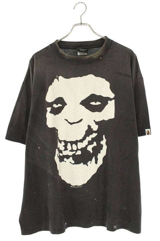 Bape x Saint Michael 26SS LOVE Print T-Shirt Black Size XL