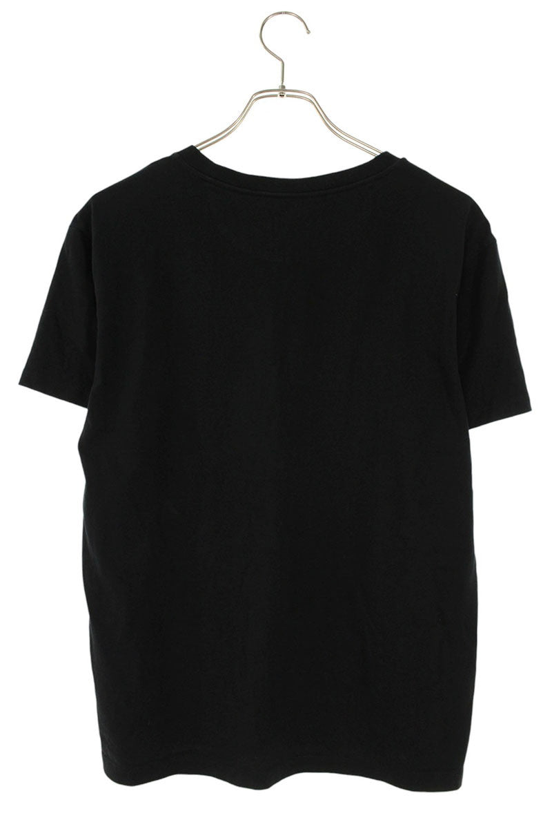 VALENTINO Logo Print Cotton T-Shirt Black Size XS