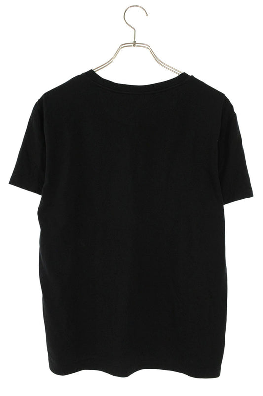 VALENTINO Logo Print Cotton T-Shirt Black Size XS