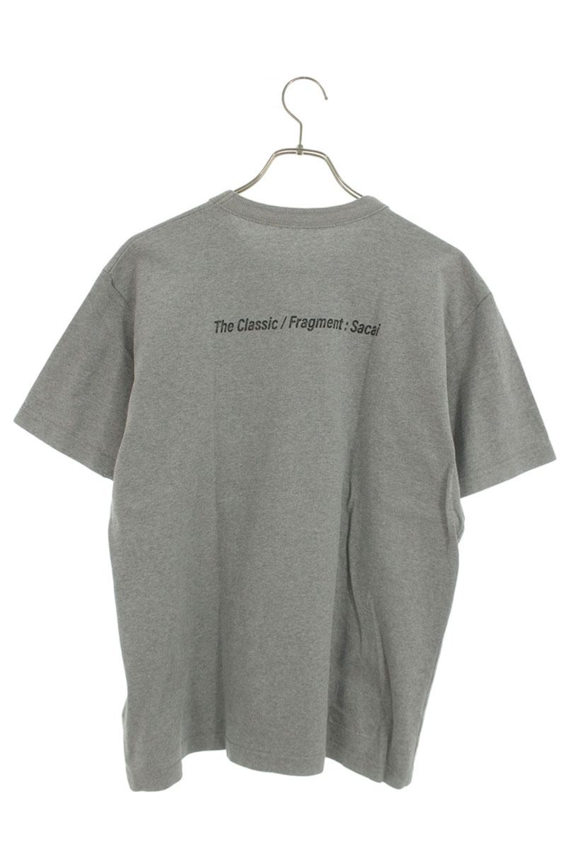 Sacai x fragment design Distressed Patch Tee Gray Size M