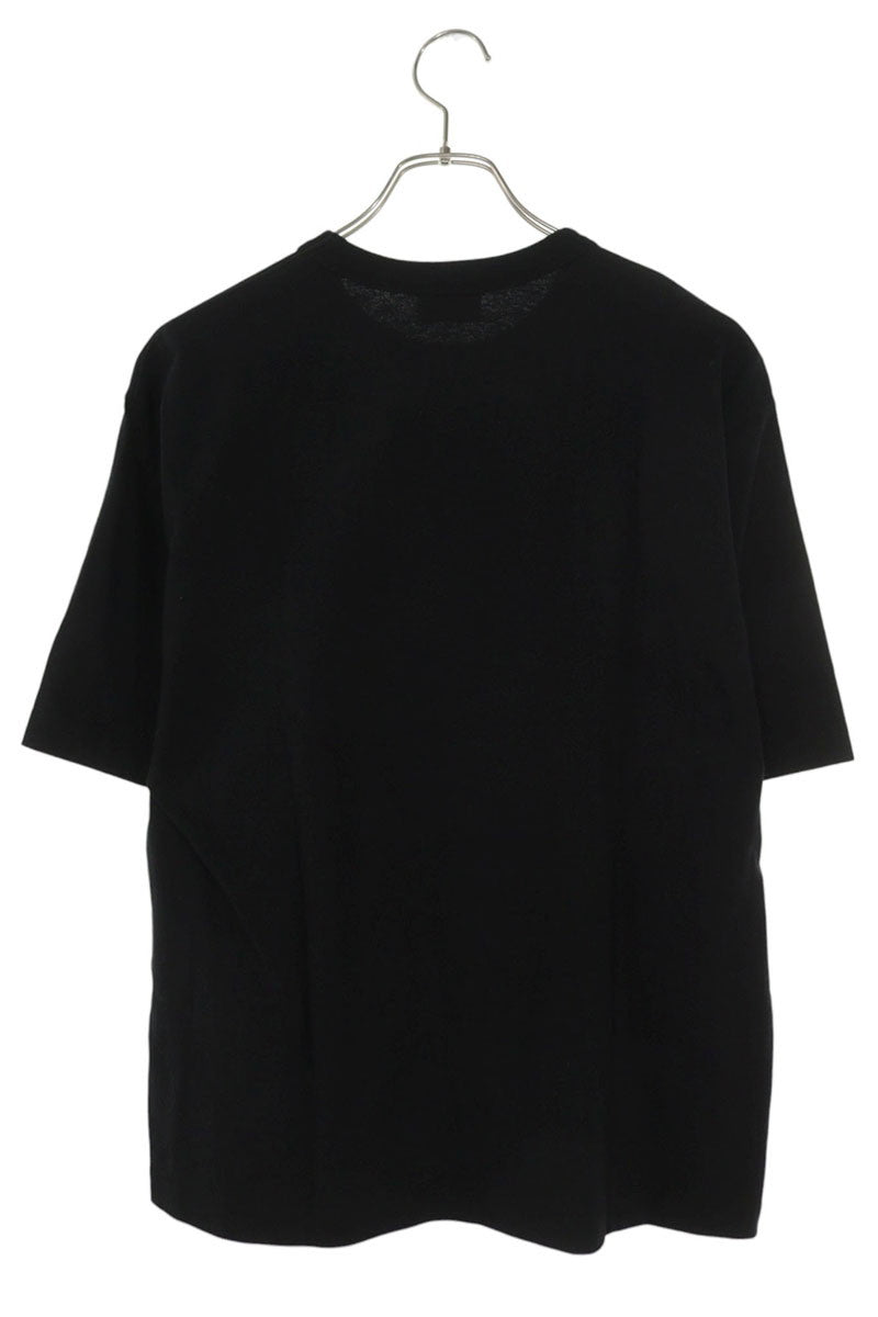 kolor Graphic Print Cotton T-Shirt Black Size S