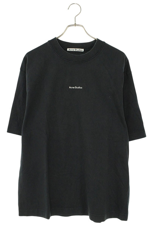 ACNE STUDIOS Logo Stamp Print T-Shirt Black Size S