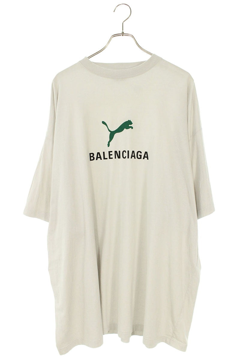 Balenciaga x Puma Logo T-Shirt Gray Size S