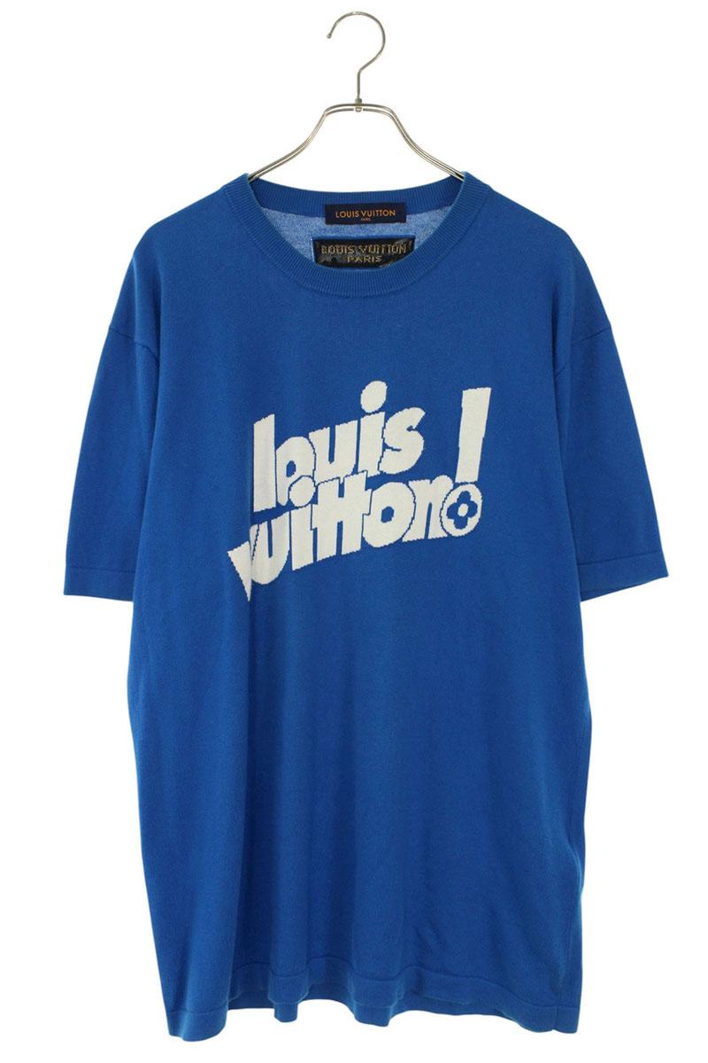 Louis Vuitton Logo Crewneck T-Shirt Blue Size XL
