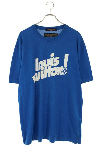 Louis Vuitton Logo Crewneck T-Shirt Blue Size XL