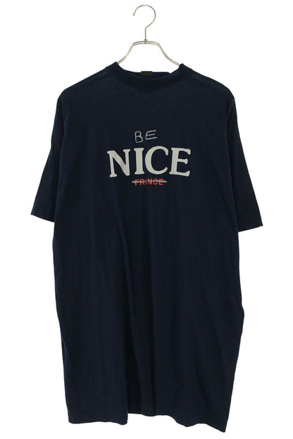 Balenciaga BENICE Print T-Shirt Blue Size 1